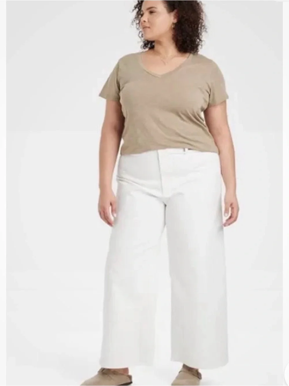 Universal Thread White Wide-Leg High-Rise Pants